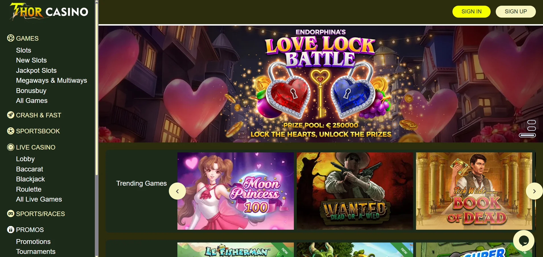 Thor casino en ligne France